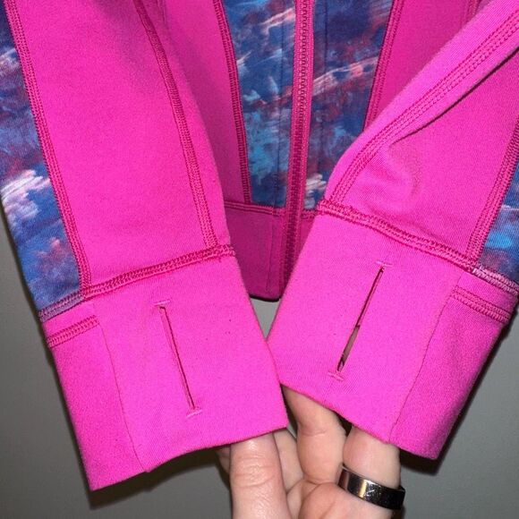 Ivivva Kids Girls Athletic Zipper Track Jacket Bright Pink Purple Gently Worn - Picture 4 of 11